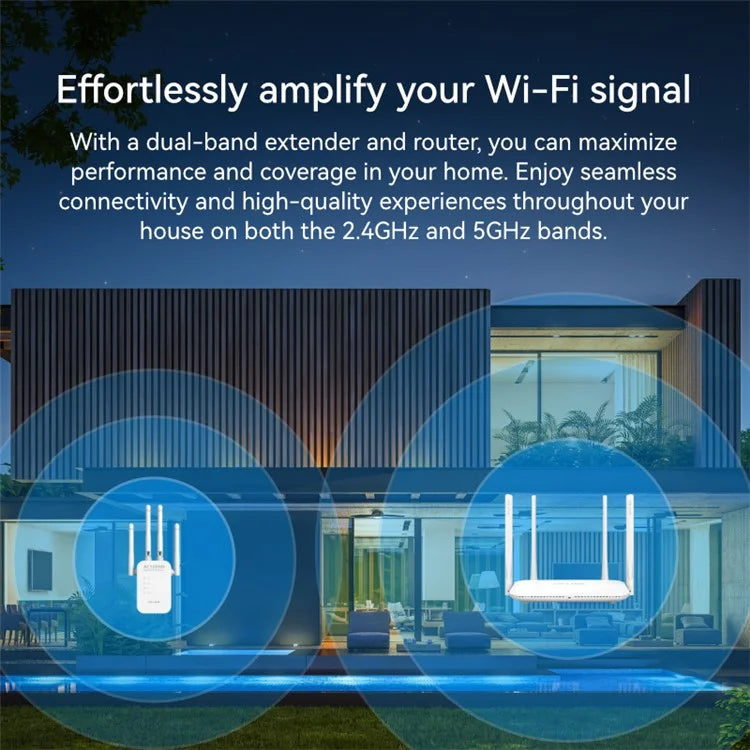 LB-LINK RE1200 Wireless Repeater Extender 1200M Dual Band WiFi Signal Amplifier Booster