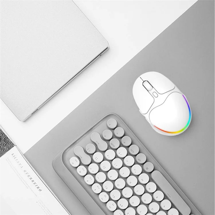 IBLANCOD BL112 Bluetooth + 2.4G Wireless Gaming Mouse 4000DPI RGB Light Computer Laptop Mice