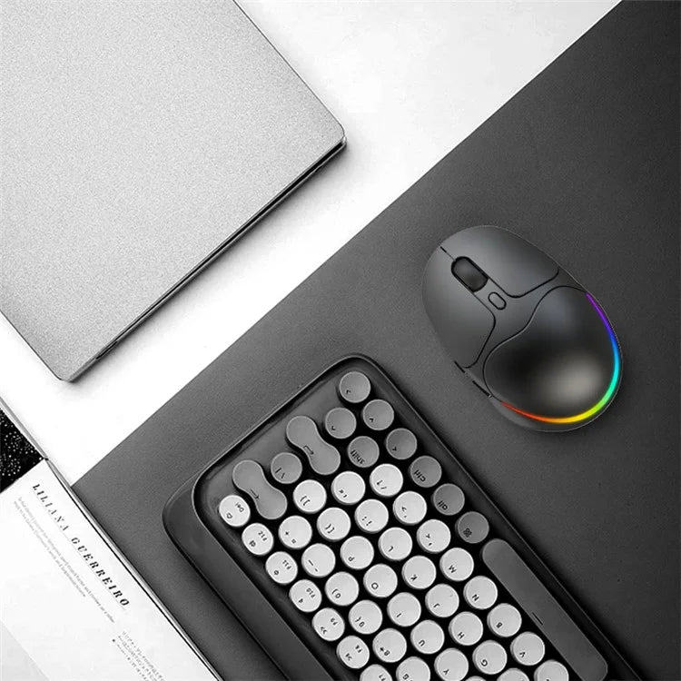 IBLANCOD BL112 Bluetooth + 2.4G Wireless Gaming Mouse 4000DPI RGB Light Computer Laptop Mice