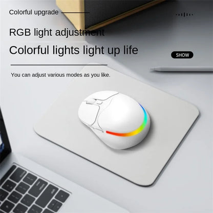 IBLANCOD BL112 Bluetooth + 2.4G Wireless Gaming Mouse 4000DPI RGB Light Computer Laptop Mice