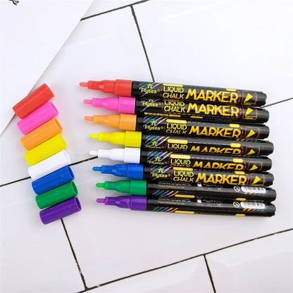 FLYSEA FS-63 1.0mm 8-color Highlighter Pens Scrapbooking Marker Pen Set