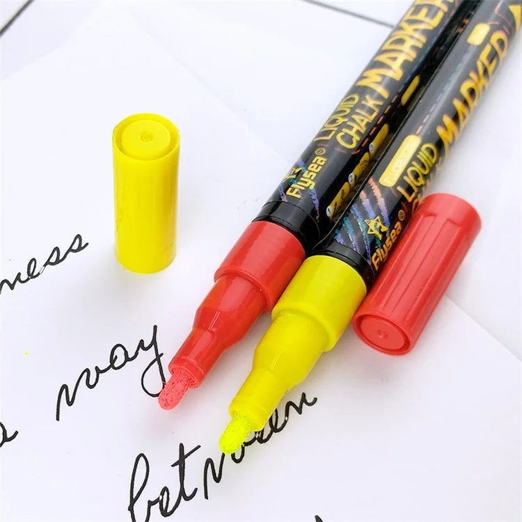 FLYSEA FS-63 1.0mm 8-color Highlighter Pens Scrapbooking Marker Pen Set