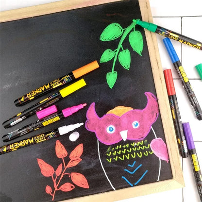 FLYSEA FS-63 1.0mm 8-color Highlighter Pens Scrapbooking Marker Pen Set