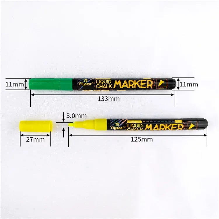 FLYSEA FS-63 1.0mm 8-color Highlighter Pens Scrapbooking Marker Pen Set