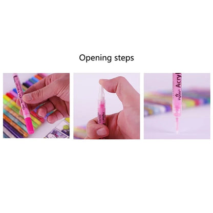 FLYSEA FS-05 0.7mm Waterproof Acrylic Marker Pen for Drawing, Coloring