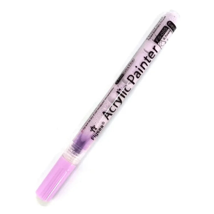 FLYSEA FS-05 0.7mm Waterproof Acrylic Marker Pen for Drawing, Coloring