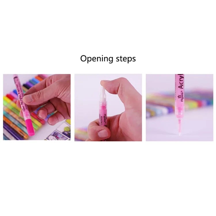 FLYSEA FS-05 0.7mm Waterproof Acrylic Marker Pen for Drawing, Coloring
