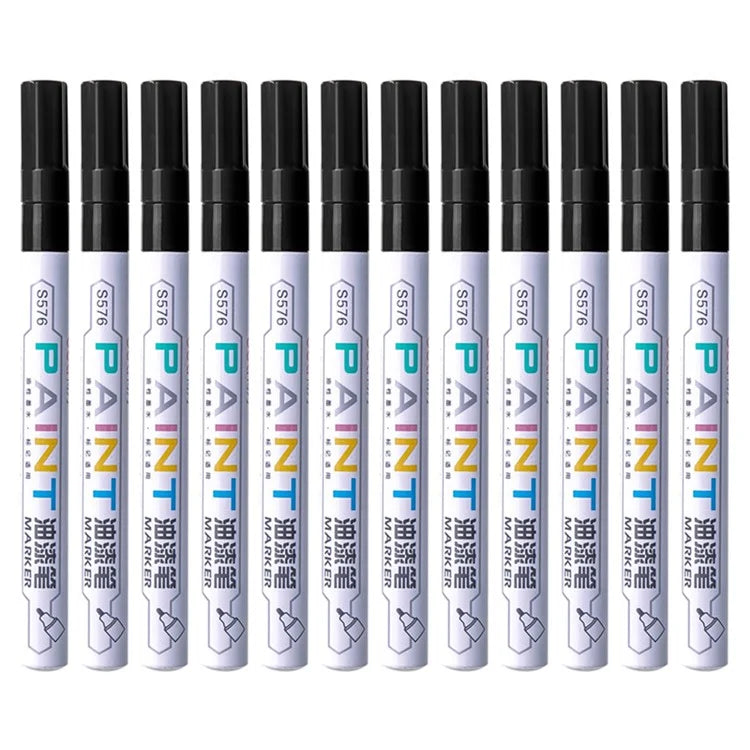 DELI S576 12Pcs / Pack Paint Pens for Artistic Drawing, DIY Crafting, Coloring, Note-Taking Marker Pen
