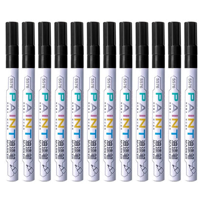 DELI S576 12Pcs / Pack Paint Pens for Artistic Drawing, DIY Crafting, Coloring, Note-Taking Marker Pen