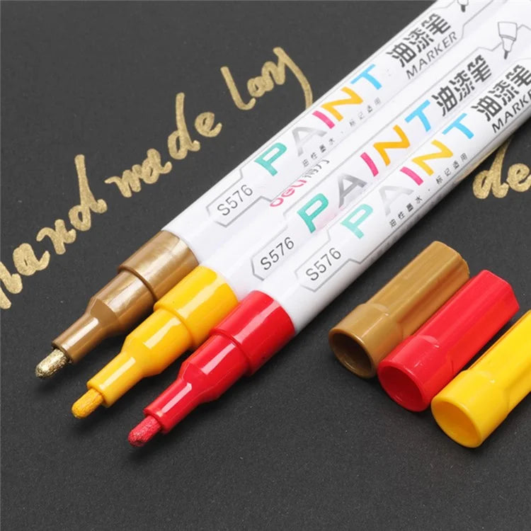 DELI S576 12Pcs / Pack Paint Pens for Artistic Drawing, DIY Crafting, Coloring, Note-Taking Marker Pen