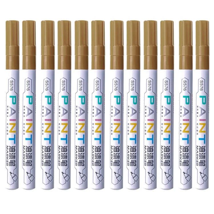 DELI S576 12Pcs / Pack Paint Pens for Artistic Drawing, DIY Crafting, Coloring, Note-Taking Marker Pen