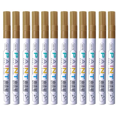 DELI S576 12Pcs / Pack Paint Pens for Artistic Drawing, DIY Crafting, Coloring, Note-Taking Marker Pen