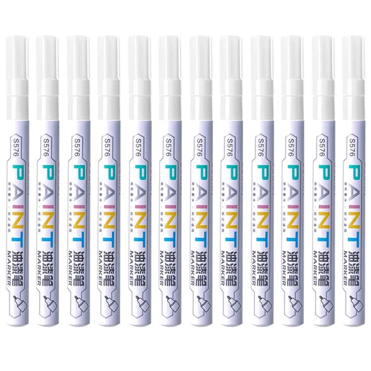 DELI S576 12Pcs / Pack Paint Pens for Artistic Drawing, DIY Crafting, Coloring, Note-Taking Marker Pen