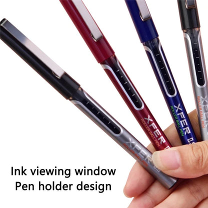 DELI S657 Rollerball Pen 12Pcs 0.5mm Liquid Ink Rollerball Ballpoint Pens for Writing