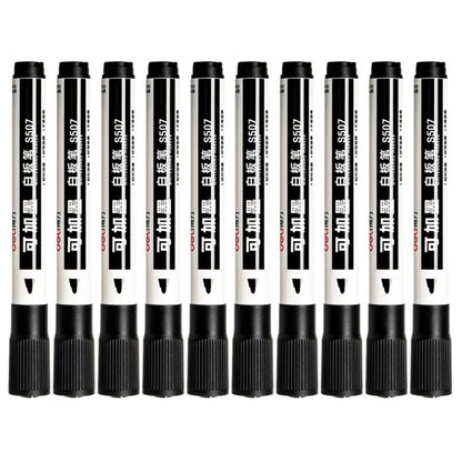 DELI S507 10Pcs Whiteboard Markers Dry Wipe White Board Pens for School Office Home