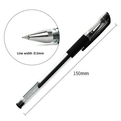DELI 6600ES 12Pcs Gel Ink Pens Smooth Writing 0.5mm Office School Gel Pen