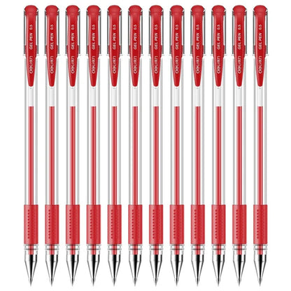 DELI 6600ES 12Pcs Gel Ink Pens Smooth Writing 0.5mm Office School Gel Pen