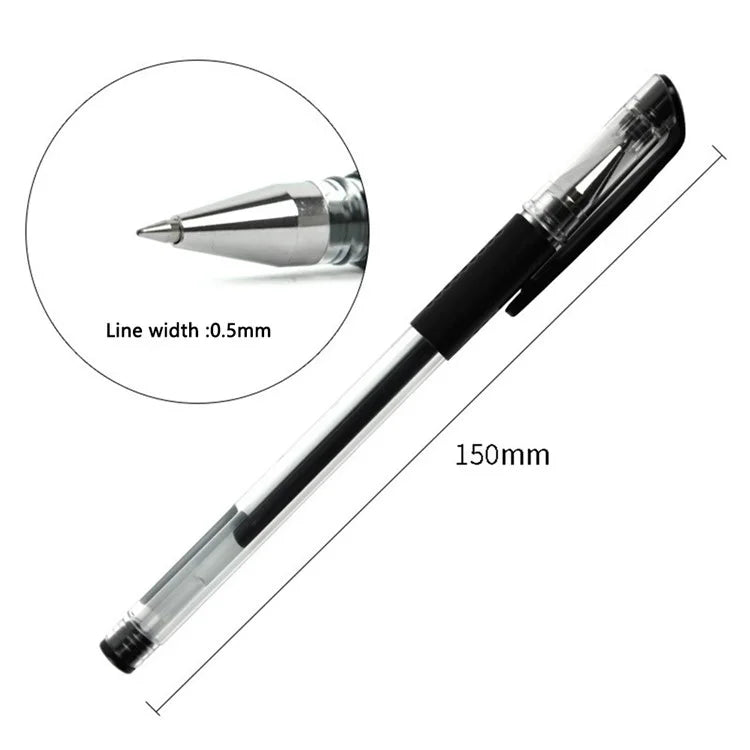 DELI 6600ES 12Pcs Gel Ink Pens Smooth Writing 0.5mm Office School Gel Pen