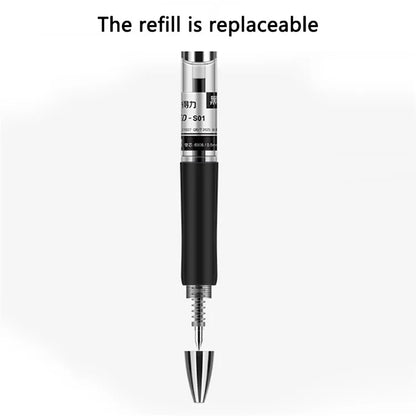 DELI S01 12Pcs Gel Pens Press Type Retractable Smooth Writing 0.5mm Gel Pen