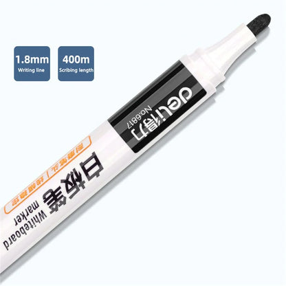 DELI 6817 10-Pack Whiteboard Pens Water-Based 1.8mm Tip Erasable Markers for Writing