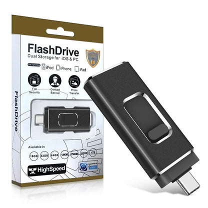 32GB 3-in-1 USB3.0 / Micro USB / Type-C U-Disk Phone Computer Metal Flash Disk