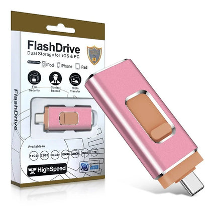 32GB 3-in-1 USB3.0 / Micro USB / Type-C U-Disk Phone Computer Metal Flash Disk