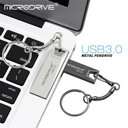 MICRODRIVE 64GB Metal U-disk Computer Laptop USB 3.0 Flash Drive