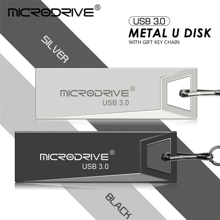 MICRODRIVE 64GB Metal U-disk Computer Laptop USB 3.0 Flash Drive