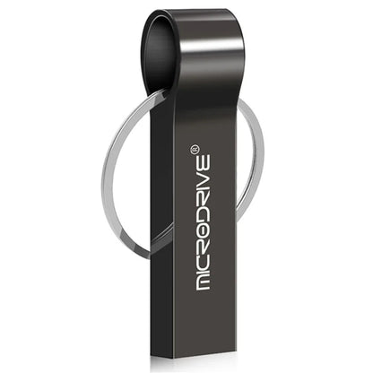 MICRODRIVE 32GB USB 2.0 Flash Drive Portable Metal Thumb Drive with Key Ring