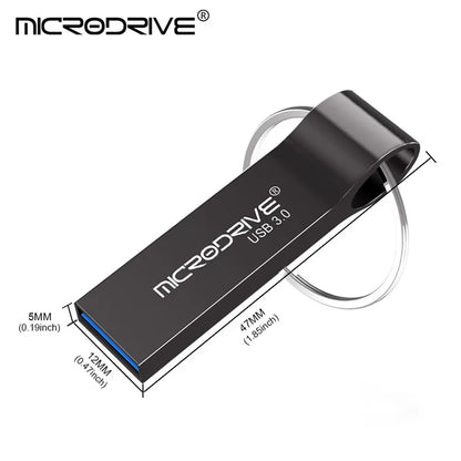 MICRODRIVE 128GB High Speed Data Transfer USB 3.0 Thumb Drive Memory Stick