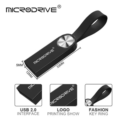 MICRODRIVE 64GB USB Flash Drive CD Veins Decor USB 2.0 Computer U-disk