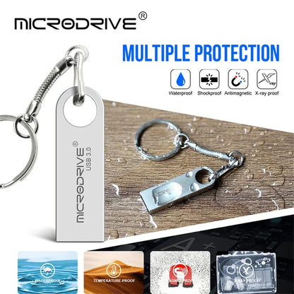MICRODRIVE E9 128GB Metal U-disk High Speed USB 3.0 Computer Flash Drive