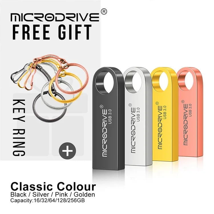 MICRODRIVE E9 32GB Metal U-disk High Speed USB 3.0 Memory Stick for Computer