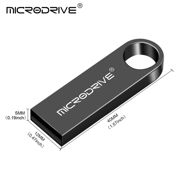 MICRODRIVE E9 64GB U-disk Metal USB 2.0 Memory Stick for Computer Laptop