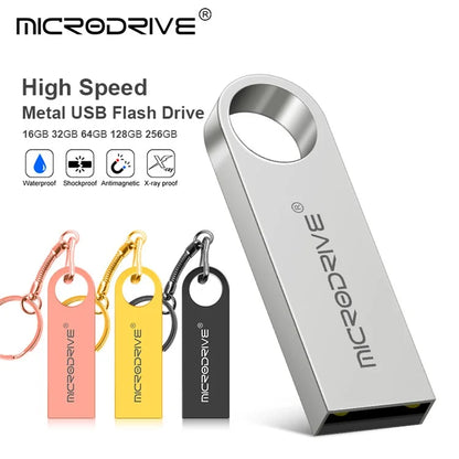 MICRODRIVE E9 16GB USB 2.0 Laptop Computer U-disk Metal Flash Drive