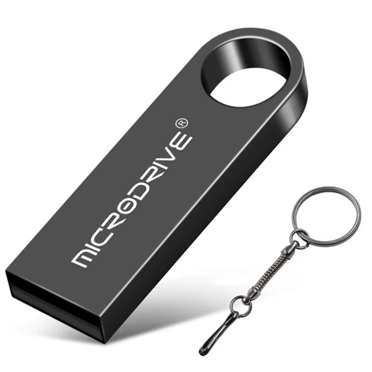 MICRODRIVE E9 Portable 8GB U-disk Metal USB 2.0 Flash Drive for Laptop Computer