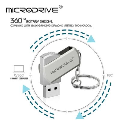 MICRODRIVE 128GB Key Ring Design USB 2.0 Flash Drive Computer Thumb Drive USB Stick