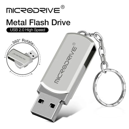 MICRODRIVE 128GB Key Ring Design USB 2.0 Flash Drive Computer Thumb Drive USB Stick
