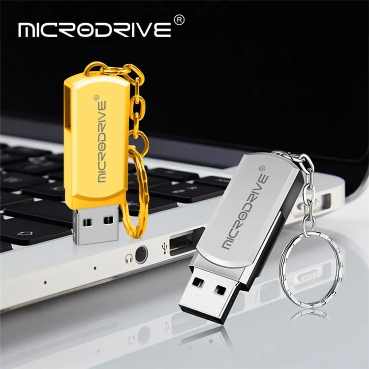 MICRODRIVE 128GB Key Ring Design USB 2.0 Flash Drive Computer Thumb Drive USB Stick