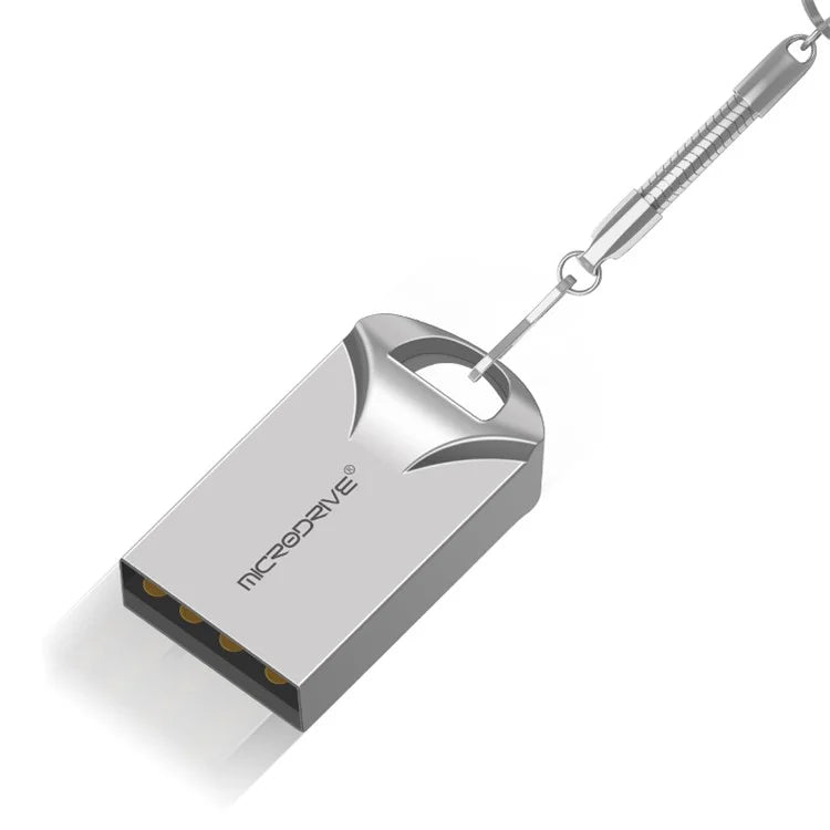 MICRODRIVE 128GB Metal Mini U-Disk Portable USB 2.0 Flash Drive