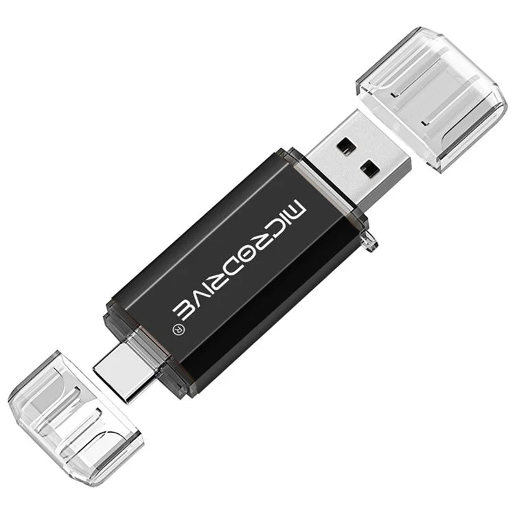 MICRODRIVE 32GB 2-in-1 USB 2.0 / Type-C U-Disk High Speed Phone Computer Flash Disk