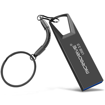 MICRODRIVE 128GB Mini Flash Drive High Speed USB 3.0 Metal U-Disk with Key Ring
