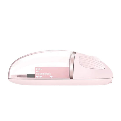 BENWIS OT-CMS-WH Crystal Mouse Silent Wireless Bluetooth / 2.4GHz Dual Mode Mice