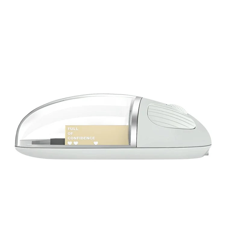 BENWIS OT-CMS-WH Crystal Mouse Silent Wireless Bluetooth / 2.4GHz Dual Mode Mice
