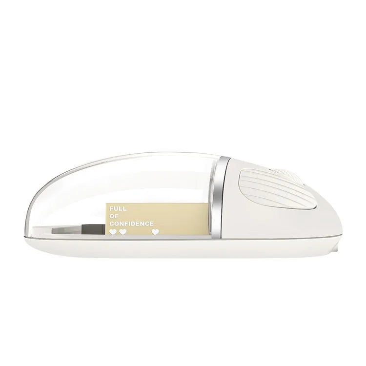 BENWIS OT-CMS-WH Crystal Mouse Silent Wireless Bluetooth / 2.4GHz Dual Mode Mice