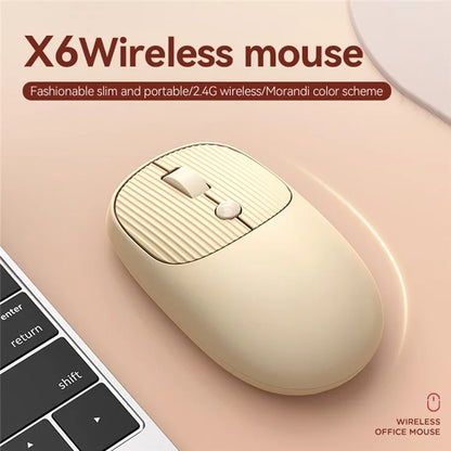 T-WOLF X6 800 / 1200 / 2400 DPI Adjustable Ergonomic 2.4G Wireless Mouse for Laptop PC