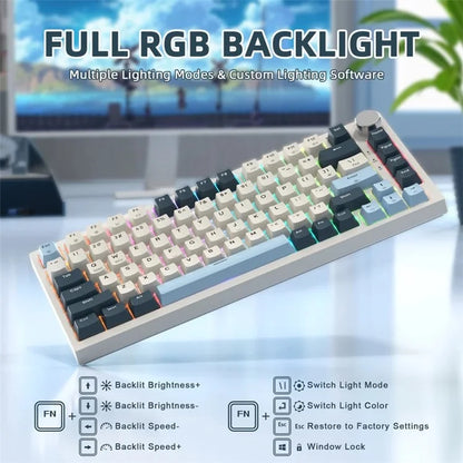 ATTACK SHARK K85 Type-C Wired Mechanical Keyboard Wired 82 Keys Magnetic Switch RGB Gaming Keyboard