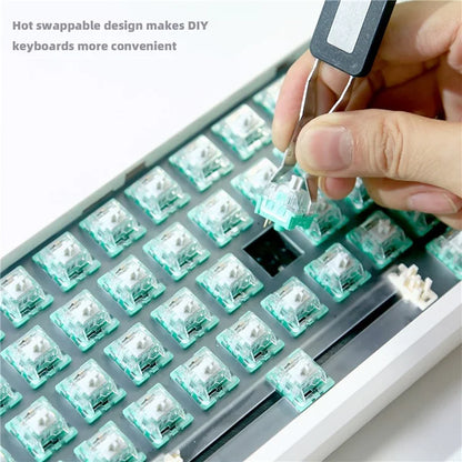 GMK61 Hot-Swappable RGB Wireless+USB Wired+Bluetooth Mechanical Keyboard Kit