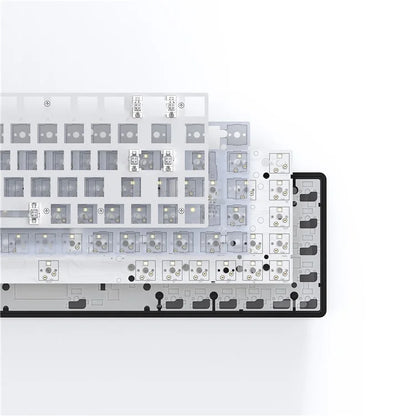 MAG68 Hot-Swappable Bluetooth+USB Wired+2.4G Wireless Mechanical Keyboard Kit with 68 Keys