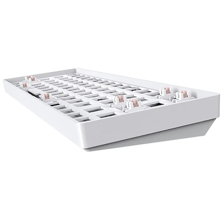 TESTER 68 Hot Swappable 2.4G Wireless+Bluetooth Mechanical Keyboard Kit - White